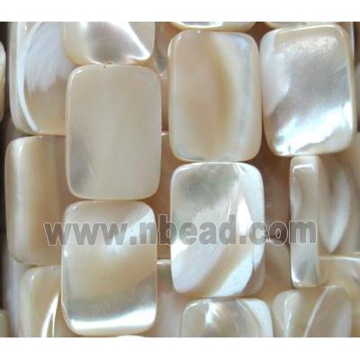 mother of pearl beads, Oblong