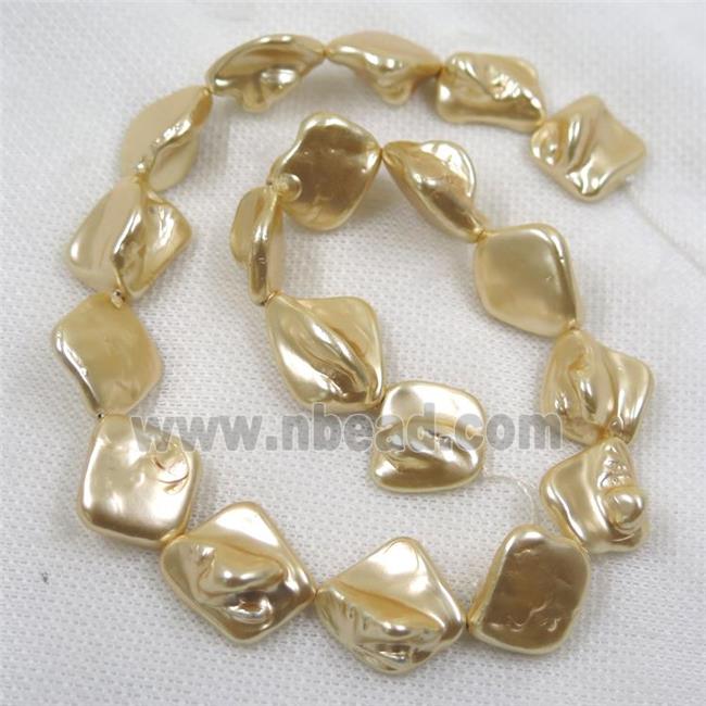 baroque style freshwater shell beads, freeform