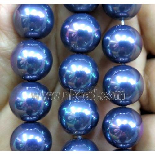 Pearlized Shell Beads, round