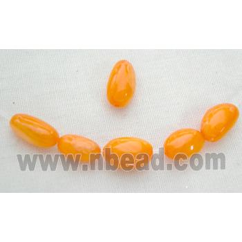 freshwater shell beads, rice-shape, orange