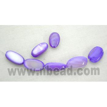 freshwater shell beads, rice-shape, lavender