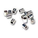 silver plated jewelry findings Crimp Tube Beads