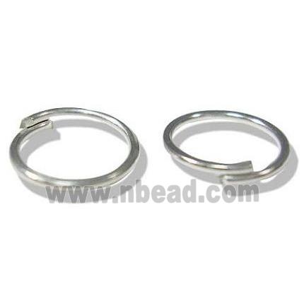 silver plated Jump Rings, iron