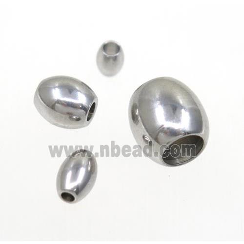 stainless steel barrel beads