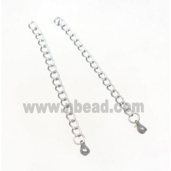 stainless steel chain necklace extender