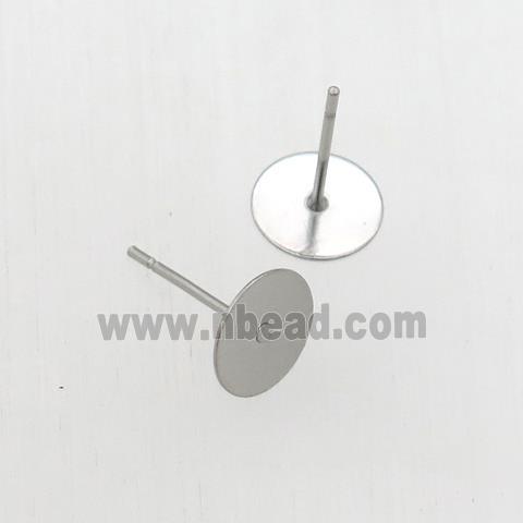 stainless steel stud earring with pad
