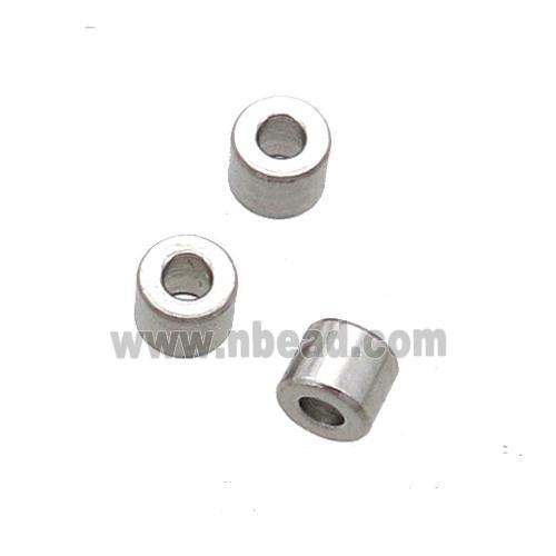 raw stainless steel spacer beads, tube