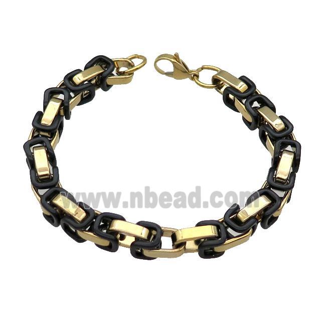 Stainless Steel Bracelet Black Plated