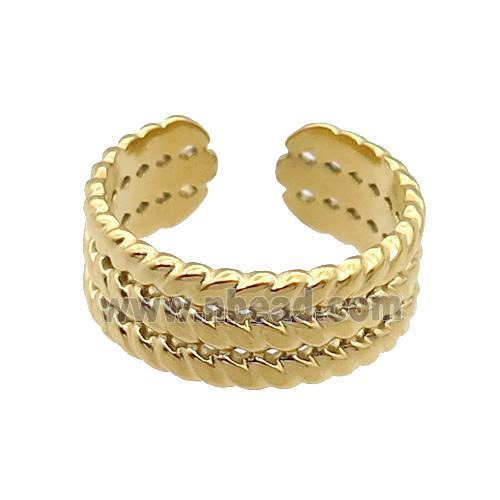 Gold Plated Stainless Steel Ring