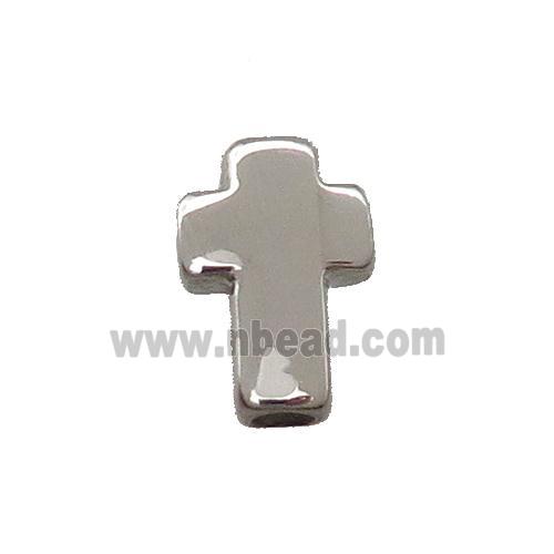 Stainless Steel Cross Beads Raw Large Hole