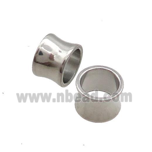 Raw Stainless Steel Bamboo Beads Large Hole