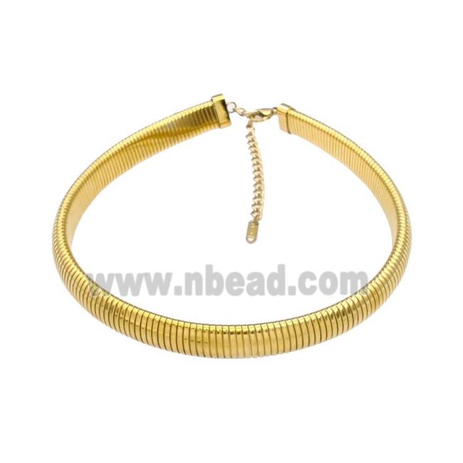Stainless Steel Necklace Gold Plated