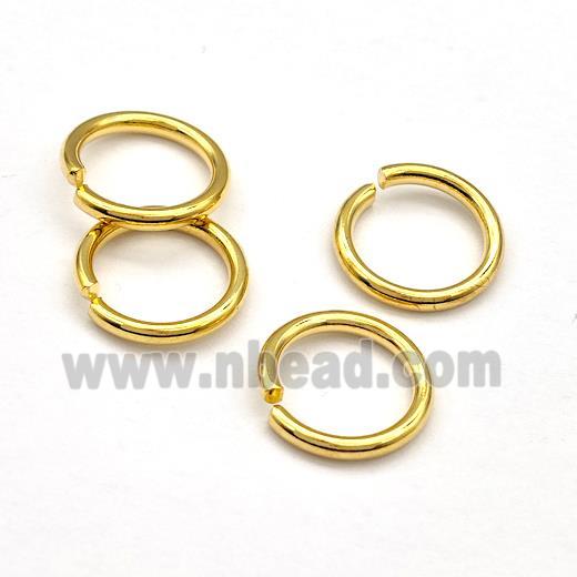 Stainless Steel Jump Rings Gold Plated