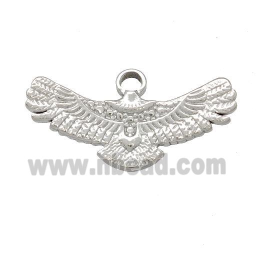 Raw Stainless Steel Eagle Charms Pendant