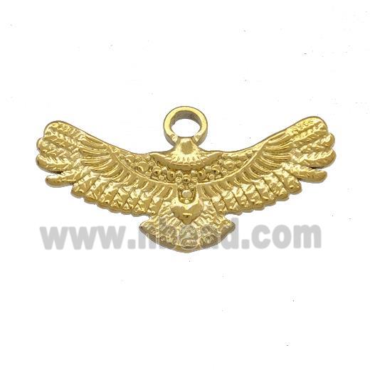 Stainless Steel Eagle Charms Pendant Gold Plated