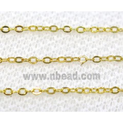 stainless steel chain, unfaded gold plated