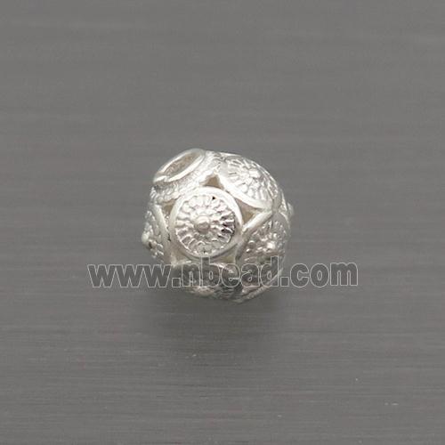 Sterling Silver Round Beads Hollow