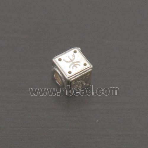 Sterling Silver Beads Cube