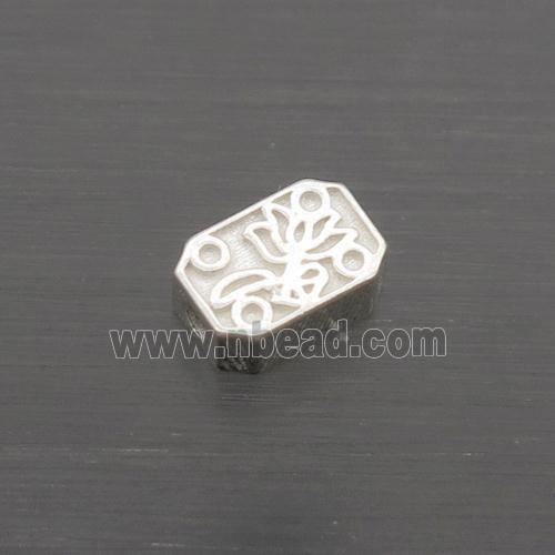 Sterling Silver Beads Rectangle