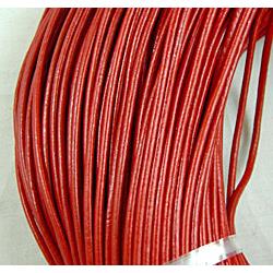 Red Leather Rope For Jewelry Binding