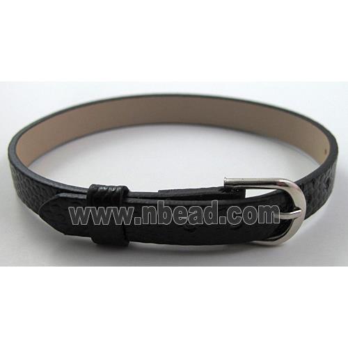 PU Leather Bracelet Strap, mixed, adjustable