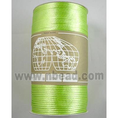 Light Green, Satin Rattail Cord