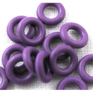 Purple Rubber Stopper Beads