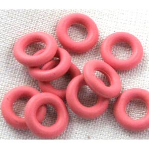 Pink Rubber Stopper Beads