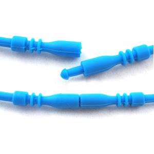 Jewelry making necklace cord, rubber, blue
