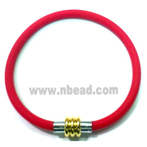 Jewellry Making necklace and bracelet cord, rubber, red