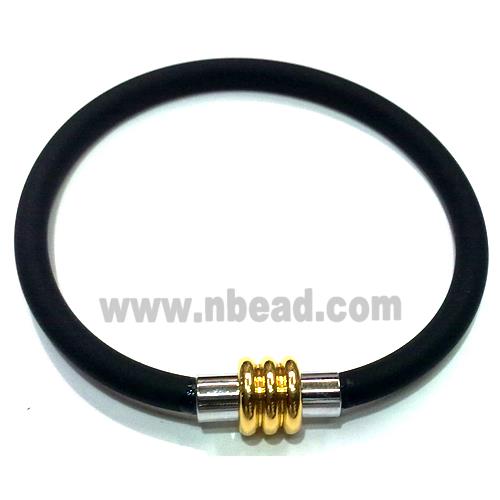 Jewellry Making necklace and bracelet cord, rubber, black