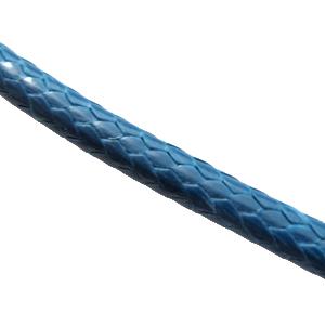 waxed cord, round, jewelry binding, steel-blue