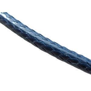 waxed cord, round, jewelry binding, deep-blue