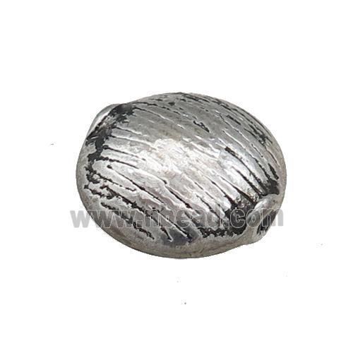 Tibetan Style Zinc Coin Beads Circle Antique Silver