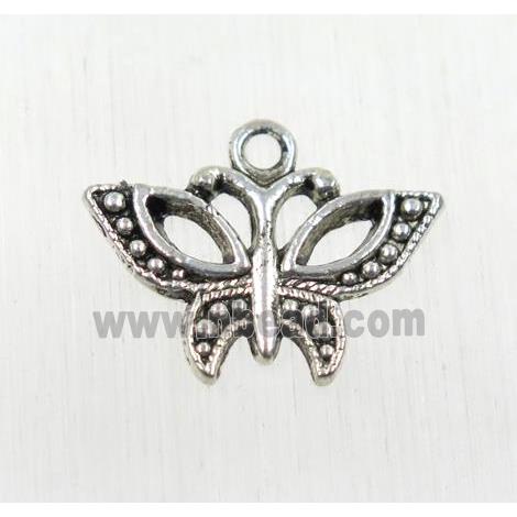 tibetan silver butterfly pendant, non-nickel