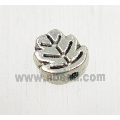 tibetan silver zinc leaf beads, non-nickel