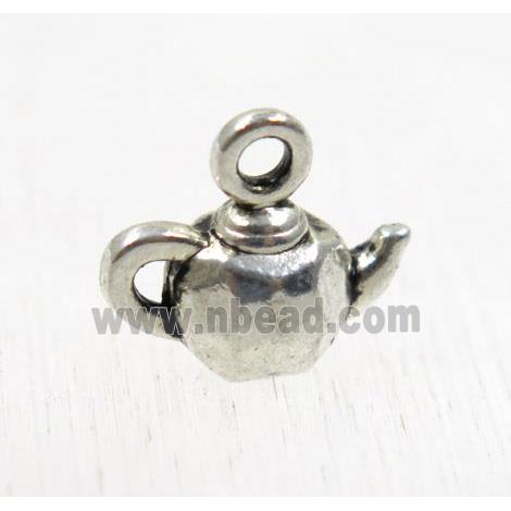 tibetan silver teapot pendant, non-nickel
