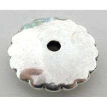 Tibetan Silver flower Spacers Non-Nickel, zinc alloy bead