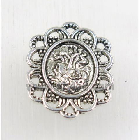 tibetan silver zinc pendant, non-nickel