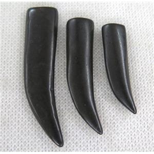 black cattle bone horn pendant without hole, approx 12-50mm