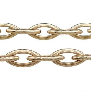 Alloy Chain Gold Plated, approx 10-20mm