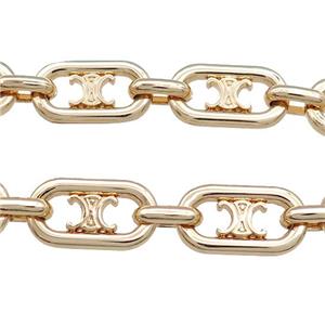 Alloy Chain Gold Plated, approx 10-20mm
