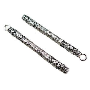 tibetan style zinc stick pendant, approx 6-60mm