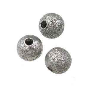 round Stainless Steel stardust beads, approx 7mm dia