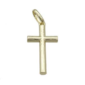 Copper Cross Pendant Gold Plated, approx 20-35mm