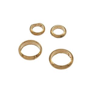 Copper Jump Ring Gold Plated, approx 4mm