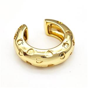 Copper Rings Gold Plated, approx 8.5mm, 18mm dia