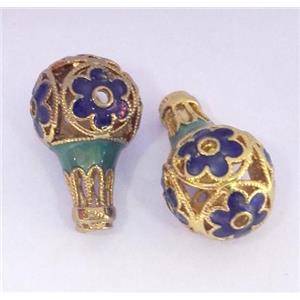 enameling copper spacer bead, colorfast, approx 18-30mm