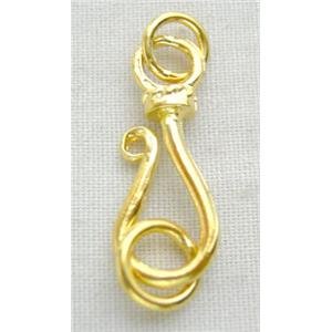 Gold Plated Copper Links, 7.2x24mm