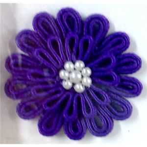 Crochet Handcraft Flower, 40-45mm dia